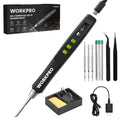 WORKPRO DC Soldering Iron Kit Accurate Temp Control Fast Heating Solder Iron Pen