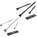 Chrome Alloy Breaker Bar Set 3-Piece with Rotatable Head