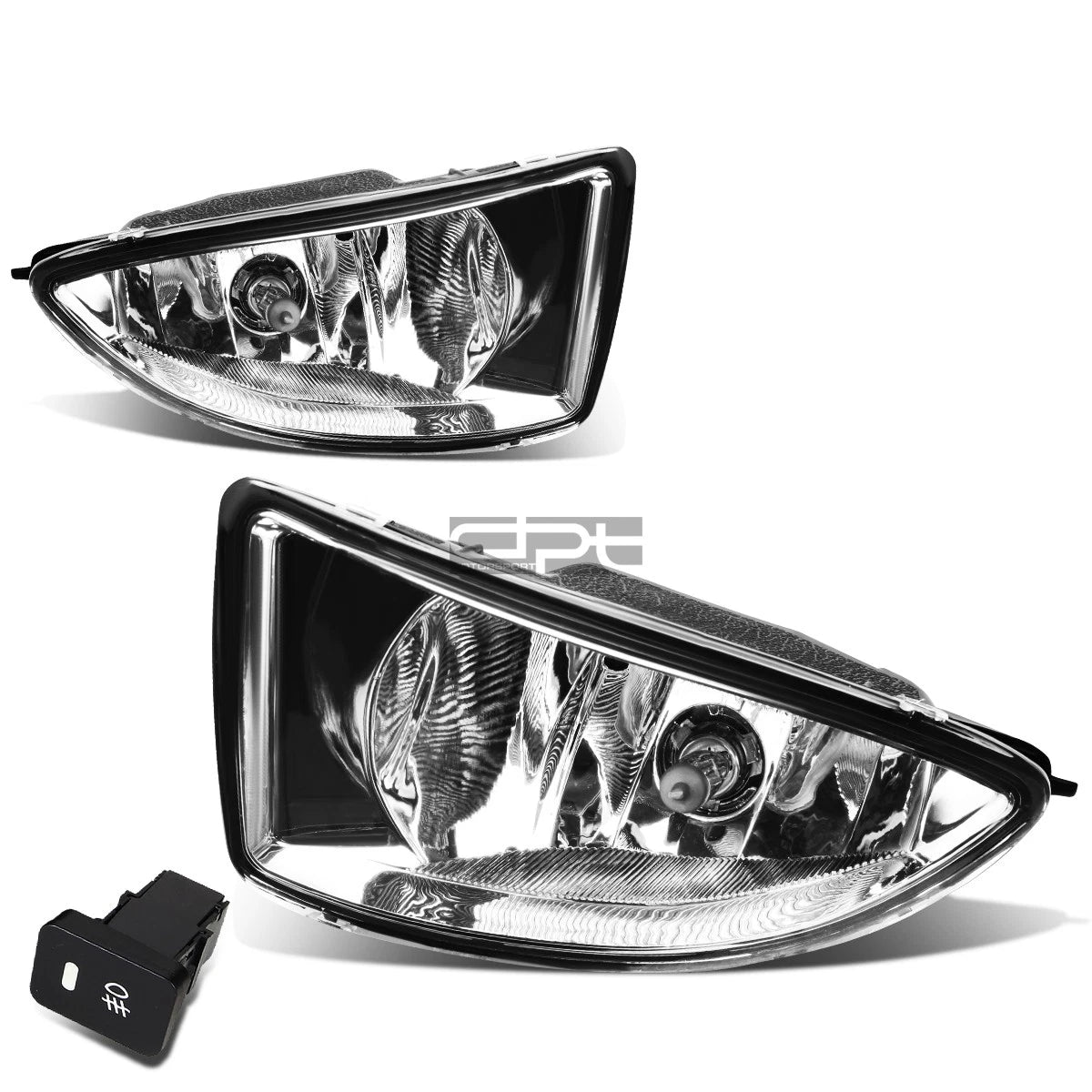 Fit 04-05 Honda Civic Em2/es1/es2 Clear Lens Oe Driving Fog Light