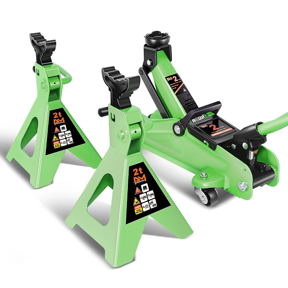 11"-17" Adjustable 4000lbs Capacity Hydraulic Green | Built Supply Co