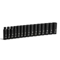 Capri Tools 3/8 in. Drive Deep Impact Socket Set - 6-Point, Metric, 15-Piece by Capri Tools