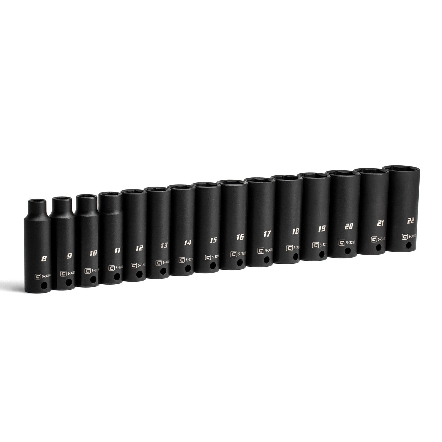 Capri Tools 3/8 in. Drive Deep Impact Socket Set - 6-Point, Metric, 15-Piece by Capri Tools