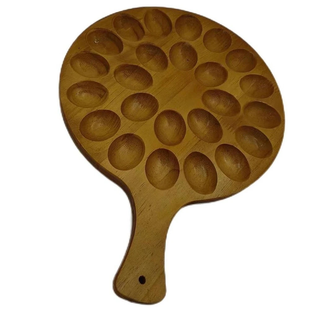 Aesthetic And Practical Wooden Deviled Egg Holder Perfect For Any