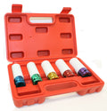 5pc 1/2-Drive Thin Wall Wheel Lug Nut Impact Socket Set by Unbranded