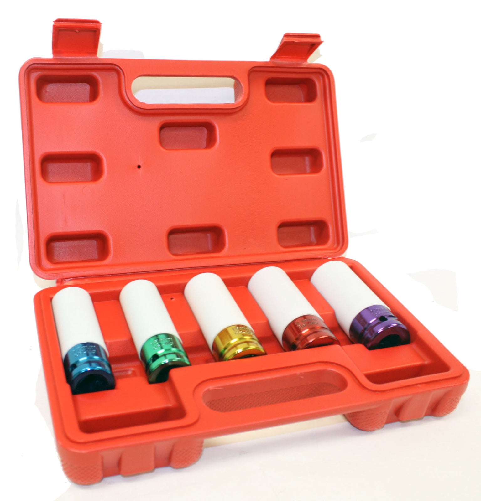 5pc 1/2-Drive Thin Wall Wheel Lug Nut Impact Socket Set by Unbranded