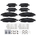 8x Front Rear Brake Pads Kit for Buick Enclave 2018-2020 GMC Acadia