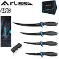 Flissa Bait Knife Fillet Knife Set Cutting Notch Knife Sharpener