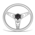 330mm 1" Dish Wheel Nrg 3-spoke Silver All Aluminum Frame Steering