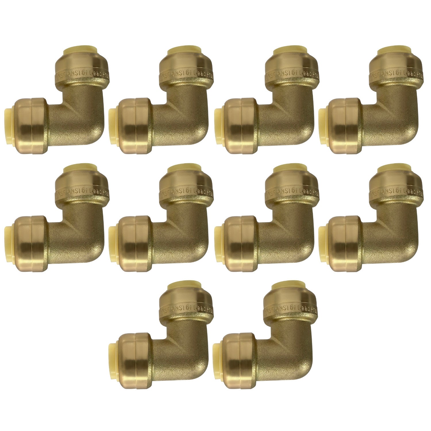 XFITTING 3/8" Push Fit Elbow - 10 Pack