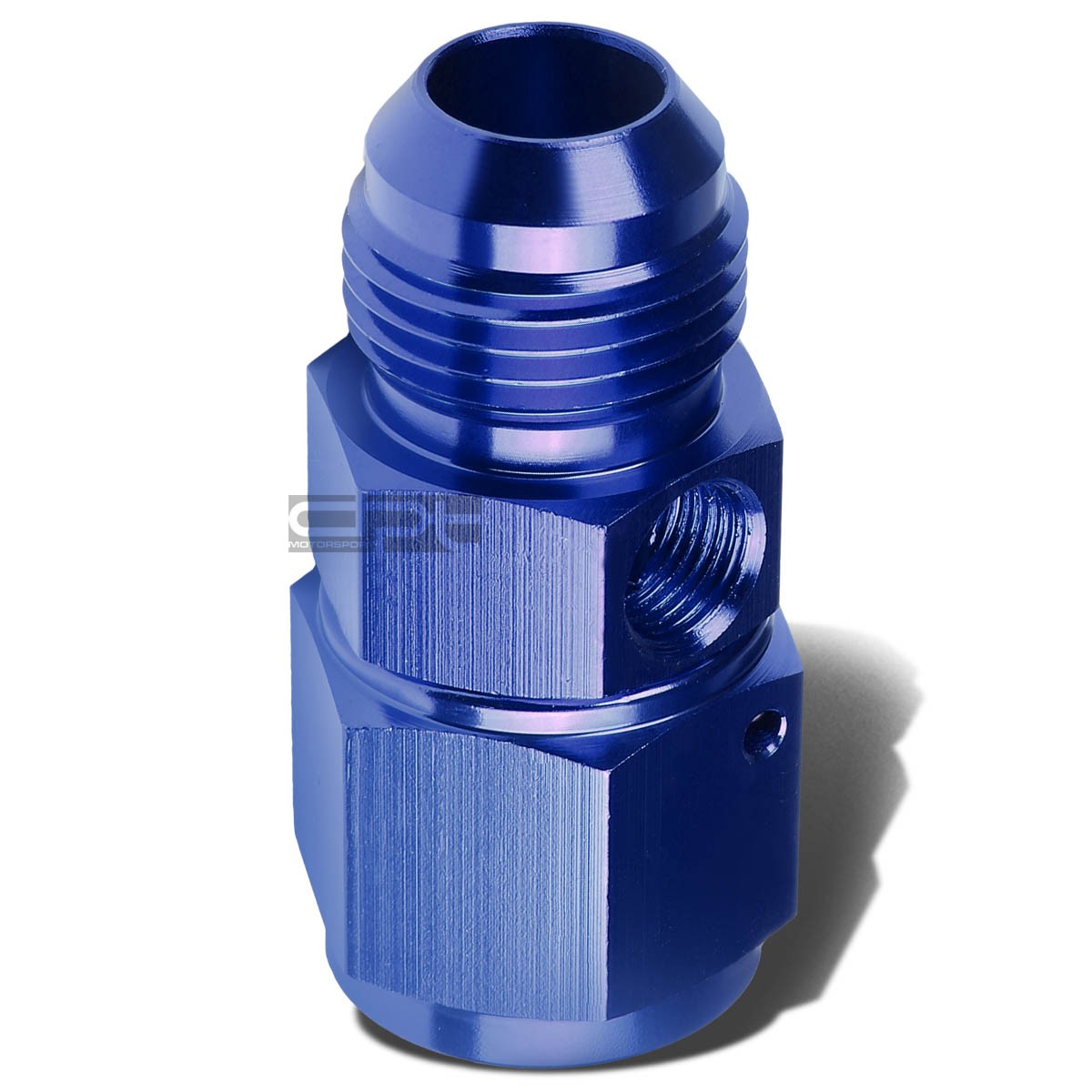 10an An10 Male-Female Union 1/8" Npt Port Blue Aluminum Anodized