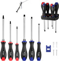 WORKPRO 22x Precision Magnetic Screwdriver Set Slotted Phillips Torx CRV Steel