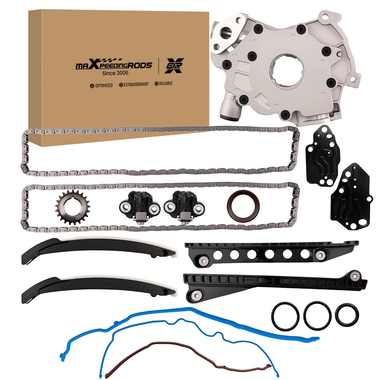 Engine Timing Chain Kit for Ford F-150 5.4L SOHC 2004-2008 w/Gasket Set