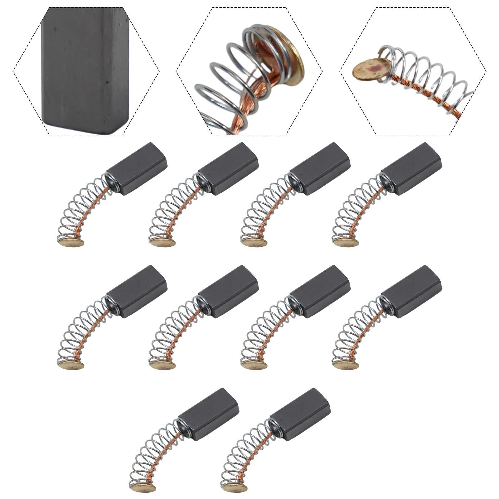 Reliable Carbon Brush Set For 12mm 6mm X 4mm For Electric