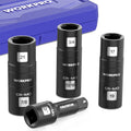 Workpro Impact Socket Set 1/2" Drive Wheel Socket Set Cr-mo Steel