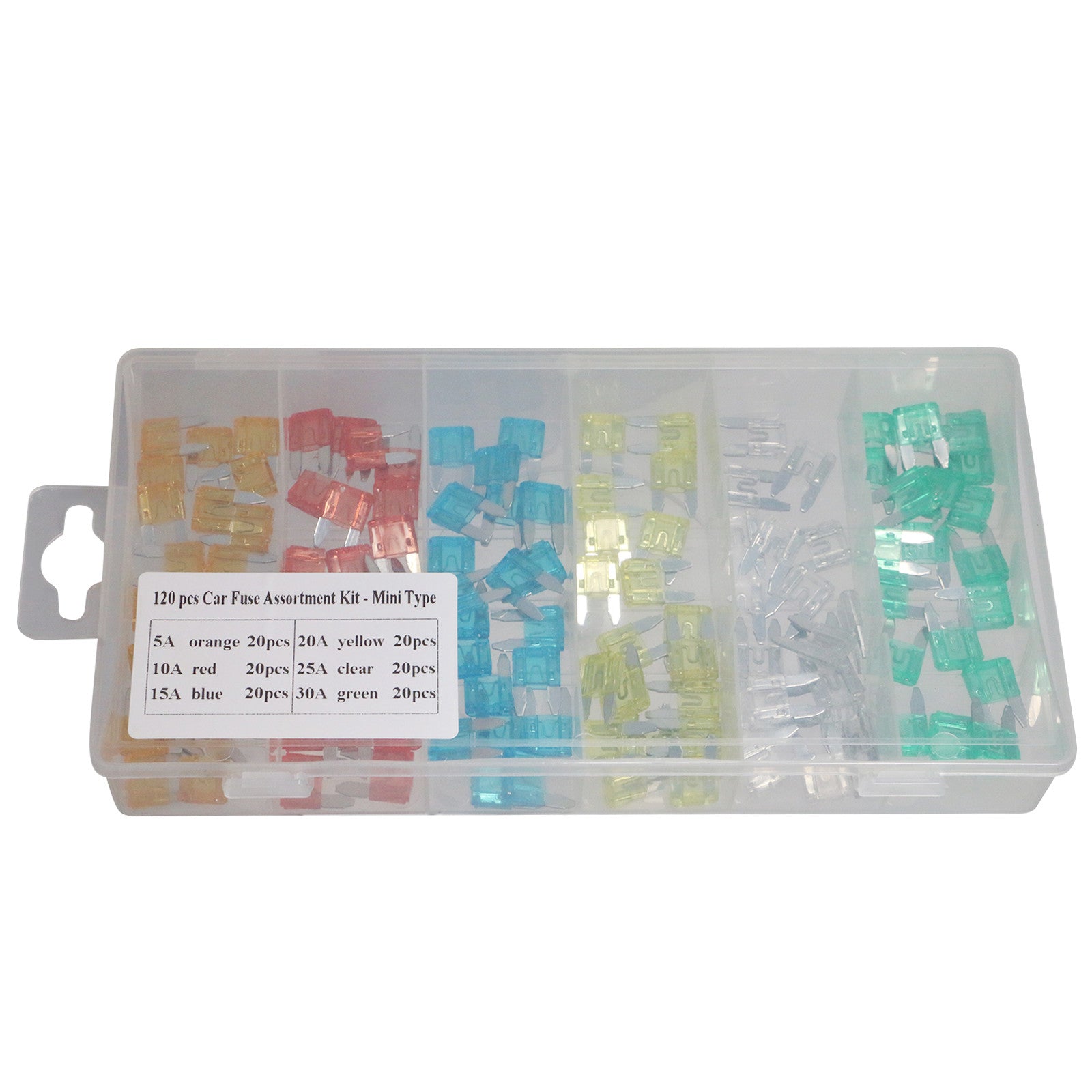 XFITTING Mini Car Fuses Kit - 120 pcs