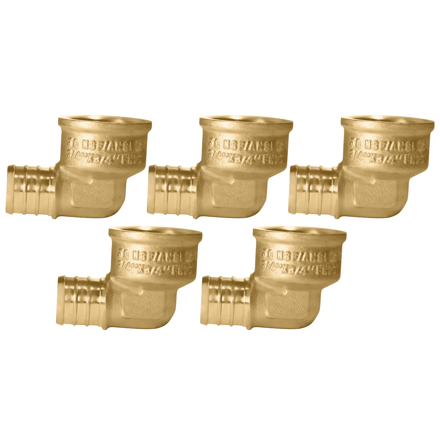 XFITTING 3/4" Pex B x 3/4" Female NPT Elbow - 5 Pack