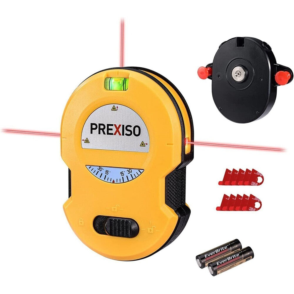 PREXISO Multi Surface Laser Level LED Light Vial One-switch 