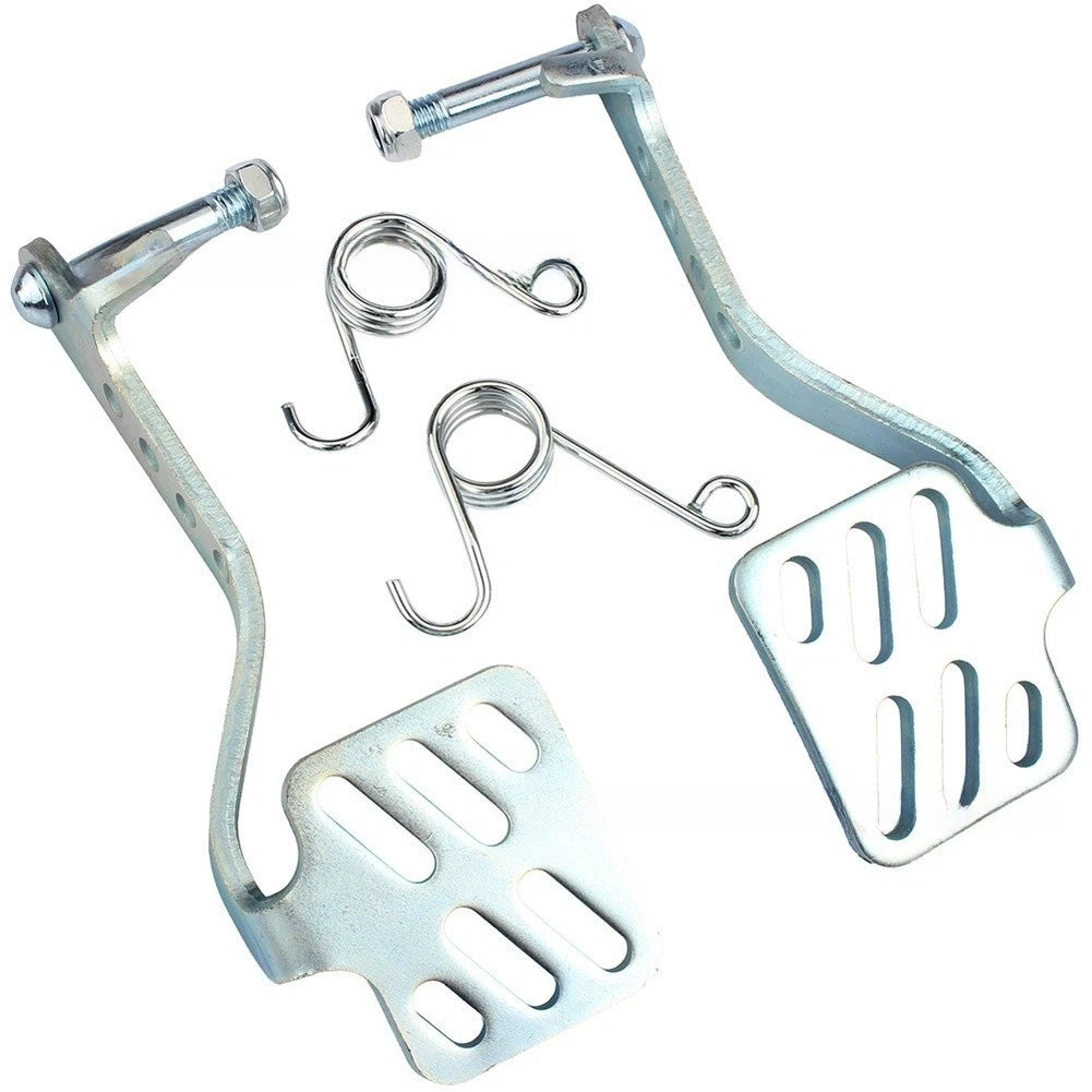 Metal Throttle Brake Pedal Set With Return Springs For 196cc 212cc