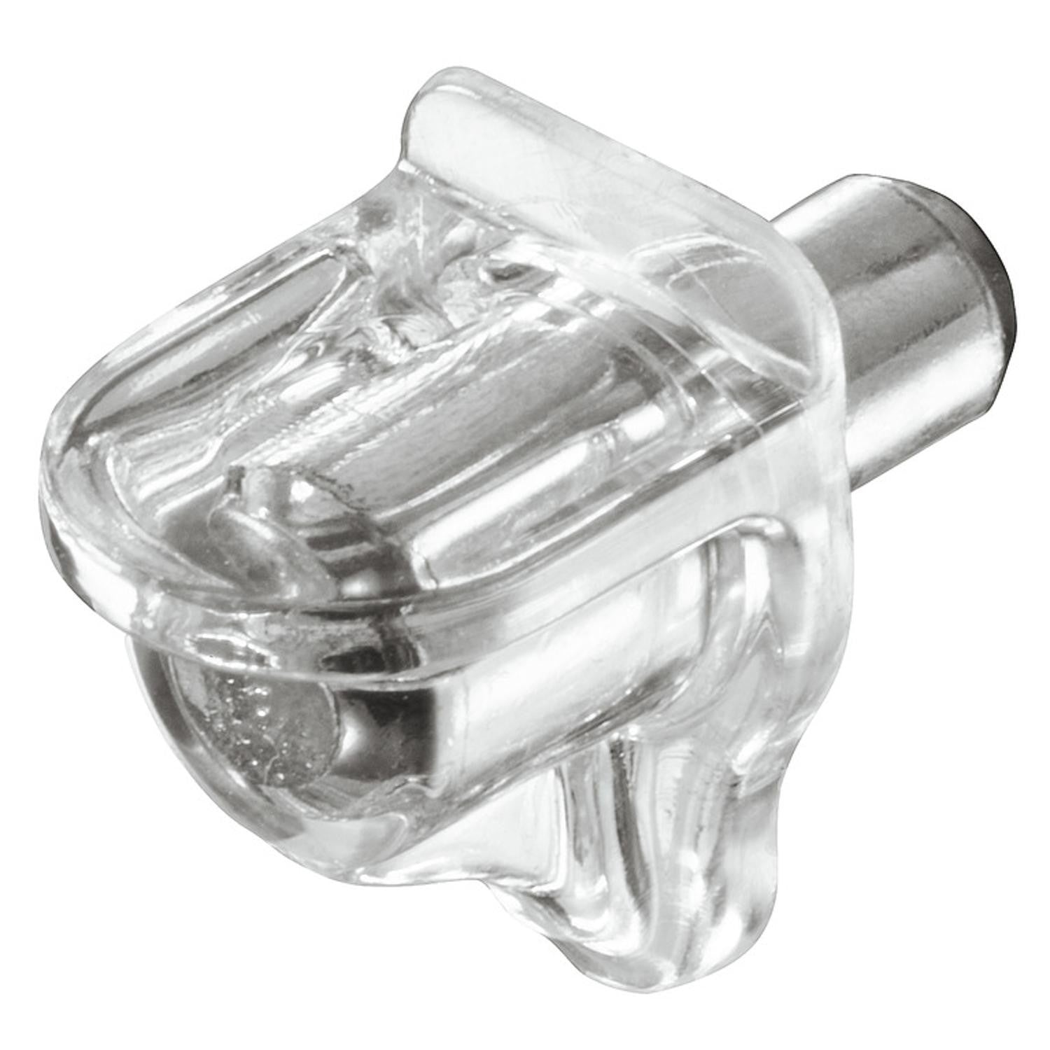 Hafele Push in Shelf Support 5MM Transparent