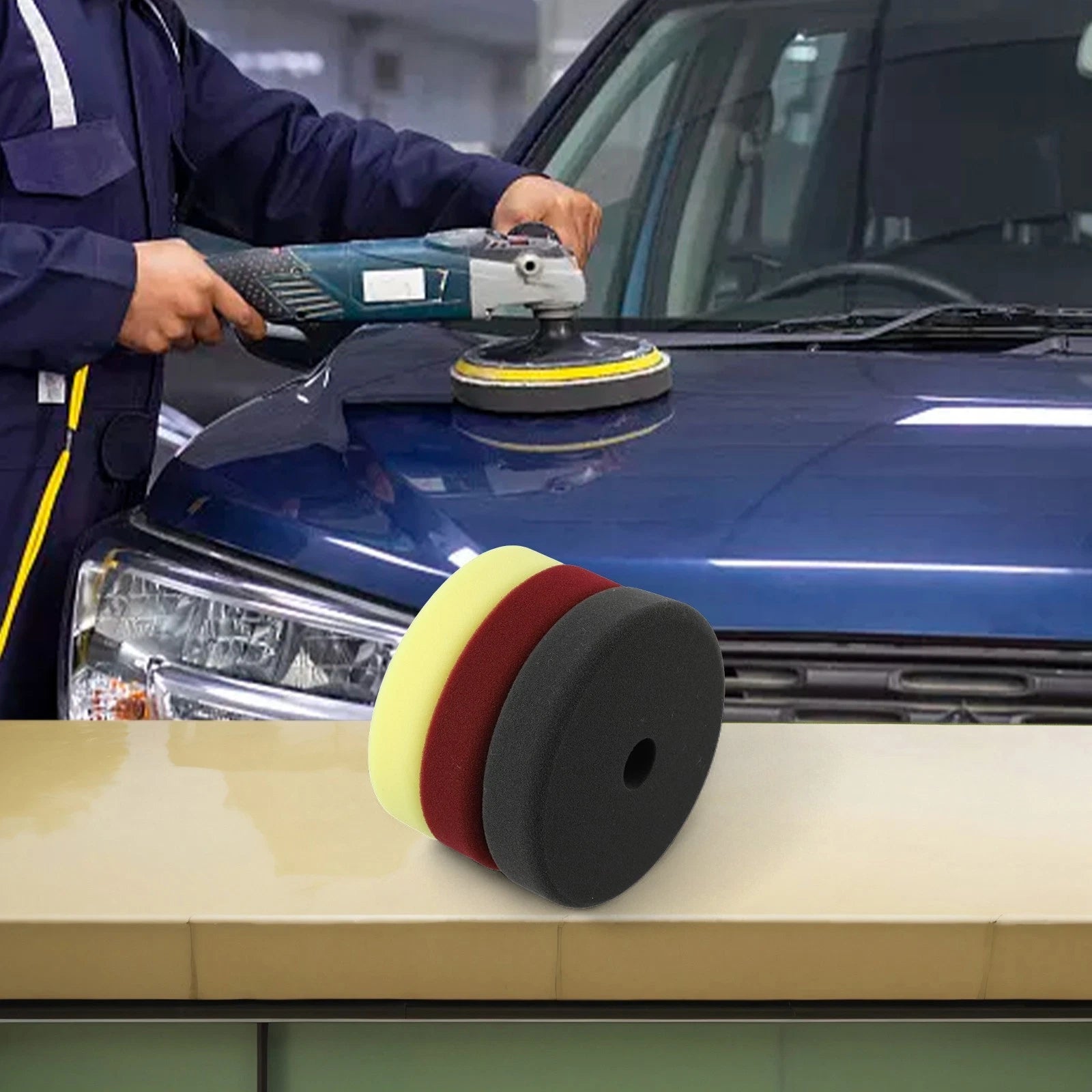 3 Pack Of Sanding Discs For Comprehensive For Car Paint For Care