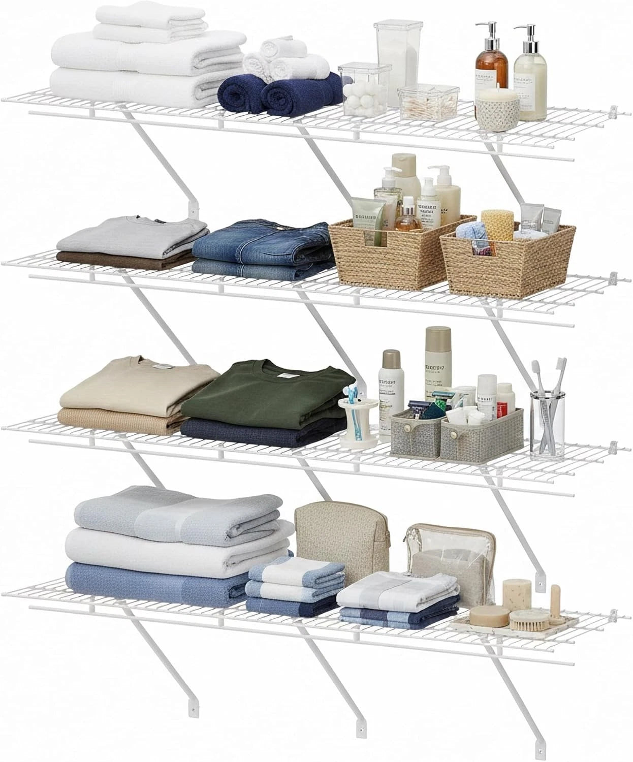 Haushof 4-packs Closet Shelves Wall Mounted 4ft X | Built Supply Co