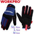 WORKPRO Safety Work Gloves M/L/XL Mechanic Working Gloves Touch Screen Non-Slip