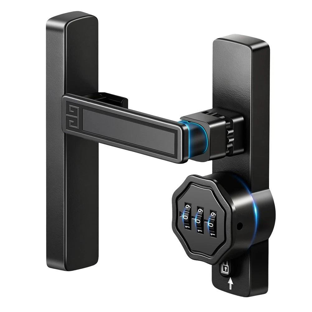 3 Digit Combination Barn Door Lock Flip Latch 90 180 Degree Zinc Alloy