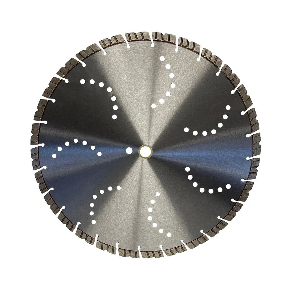 16" Aggressive Turbo Notched Diamond Blade 1"-20mm Arbor Width Wet