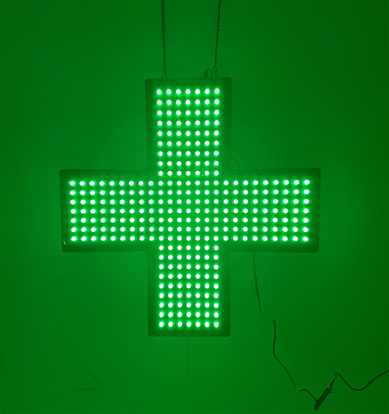 19" x19" Indoor Dispensary Green Medical Cross Window Display LED Sign 3 Mode