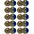 10 Pack XFITTING 1/2" Push Fit x 1/2" PB (Polybutylene)