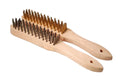 Steel Straight+brass Coated Crimped Wire Scratch Two Hand Brushes