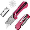 Workpro Pocket Folding Utility Knife Box Cutter Quick Open Axis Lock