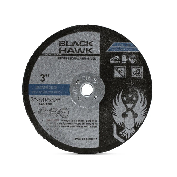 25 Pack - 3" x 1/16" x 1/4" Reinforced Cut-Off Wheels Die Grinder Cutting Discs