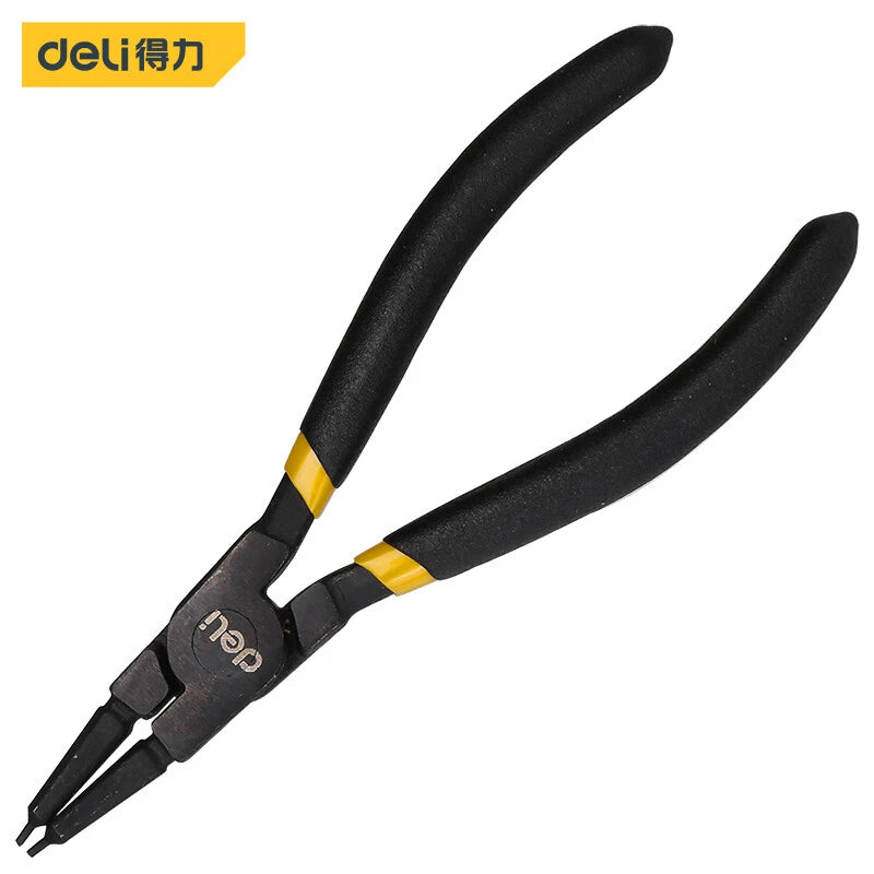 deli 5 inch Internal Straight Circlip Plier Retaining Snap German Type steel