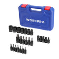 WORKPRO 25-piece Torx Bit Socket and External Socket Set by WORKPRO