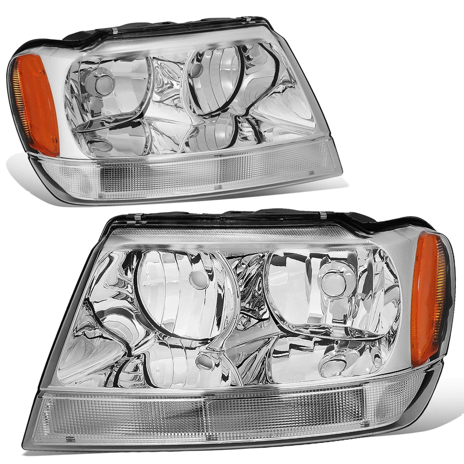 Fit 1999-2004 Jeep Grand Cherokee Chrome Housing | Built Supply Co
