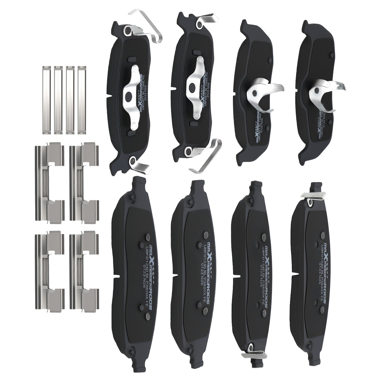 8x Front Rear Brake Pads Kit for Jeep Grand Cherokee 2005-2010 D1041