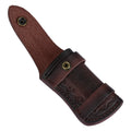 4'' Folding Knife Case Sheath Leather Storage Pouch With Snap Closure