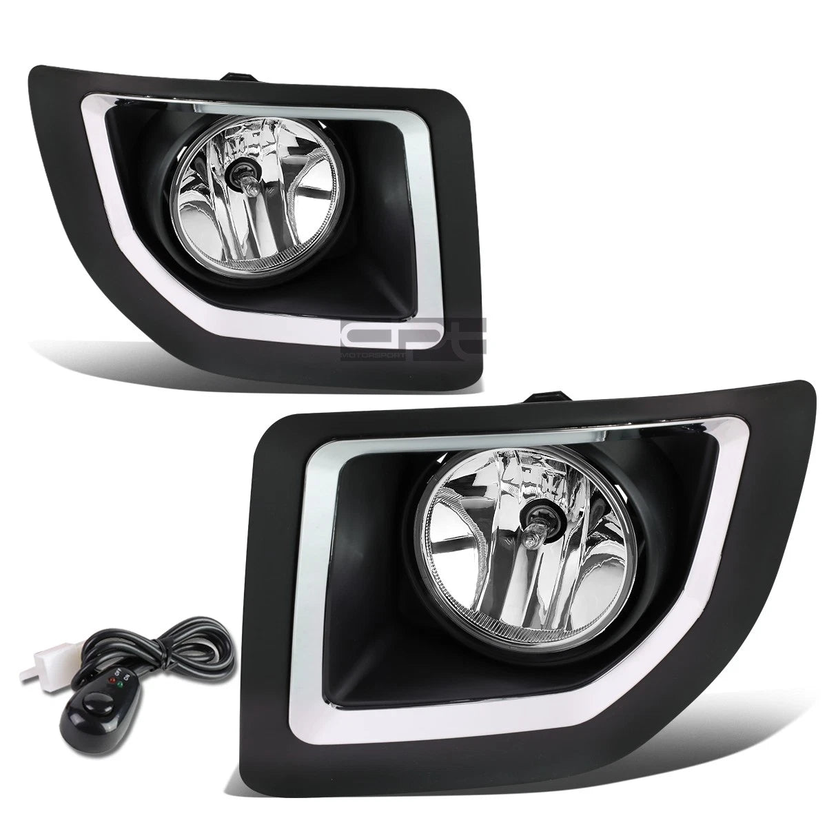 Fit 15-16 Gmc Sierra 2500/3500 Clear Lens Oe Driving Pair Fog Light