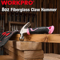 WORKPRO 8oz Claw Hammer with Fiberglass Handle by WORKPRO
