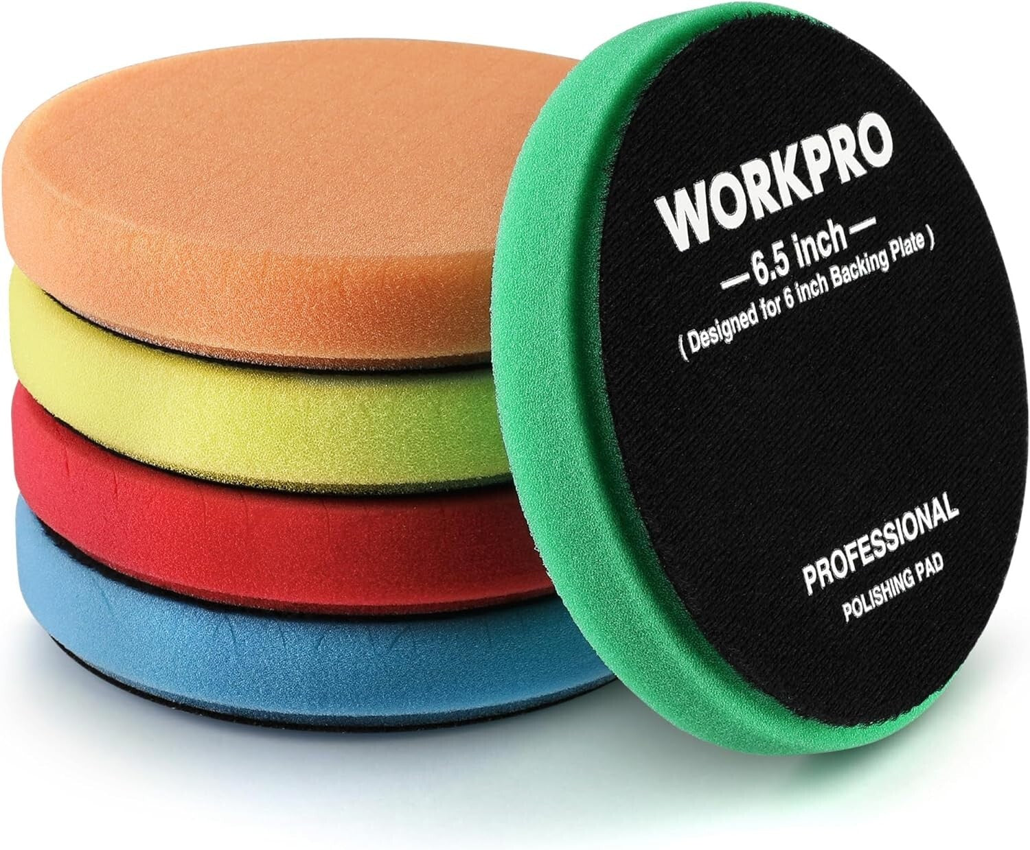 WORKPRO 5PCS Polishing Pads Kit by WORKPRO