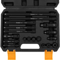 18PC Impact Socket Extension Bar Set Socket Adapter Swivel Joints 1/4"