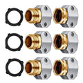 3 Set 3/4'' Brass Water Hose Pipe Repair Male Female Garden Connector