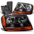 For 1999-2004 Jeep Grand Cherokee Pair Black/amber | Built Supply Co