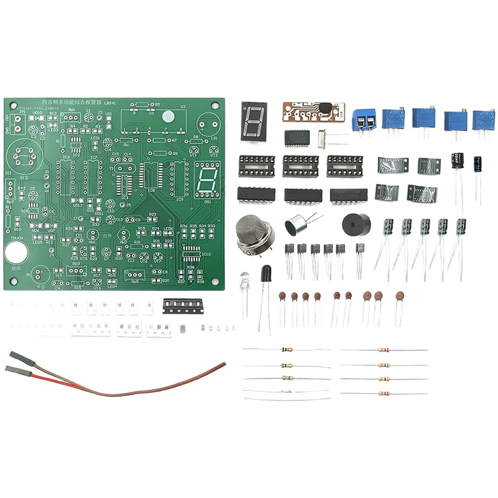 Alarm Kit For Stem Learning 4 Audio Outputs Smoke Infrared Touch