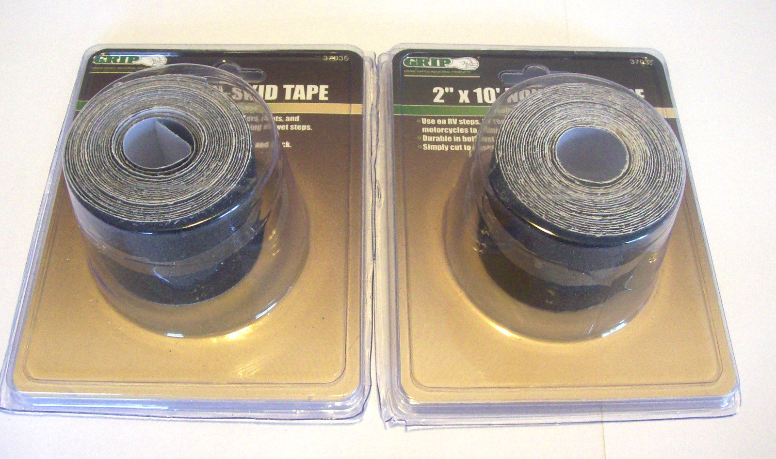 2 ROLLS GRIP TOOLS 2" X 10' NON SKID ANTI SLIP GRIP TAPE 37035 RV BOAT STEPSOpen