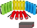 EverBrite 16-Pack Mini LED Flashlight Set - Assorted 4 Colors W/48 AAA Batteries