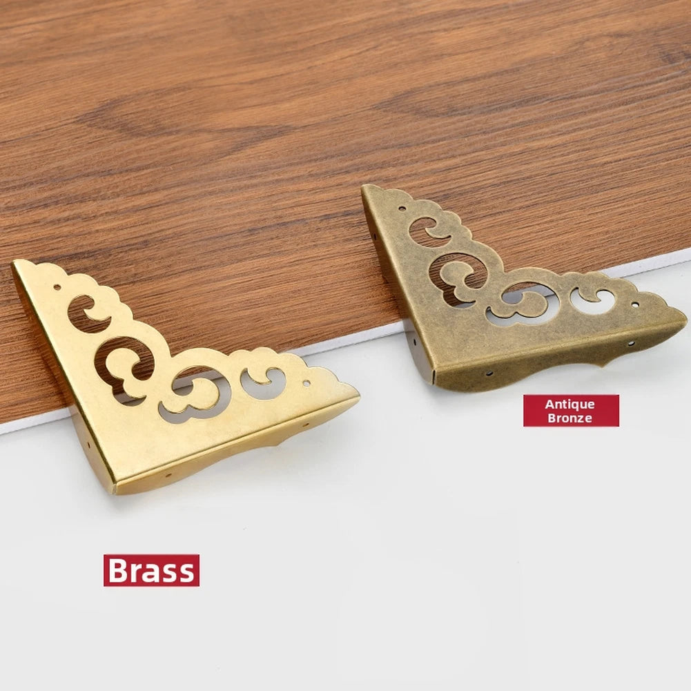 Brass Corner Protectors For Home Furniture Cabinets Wardrobes 6.6cm
