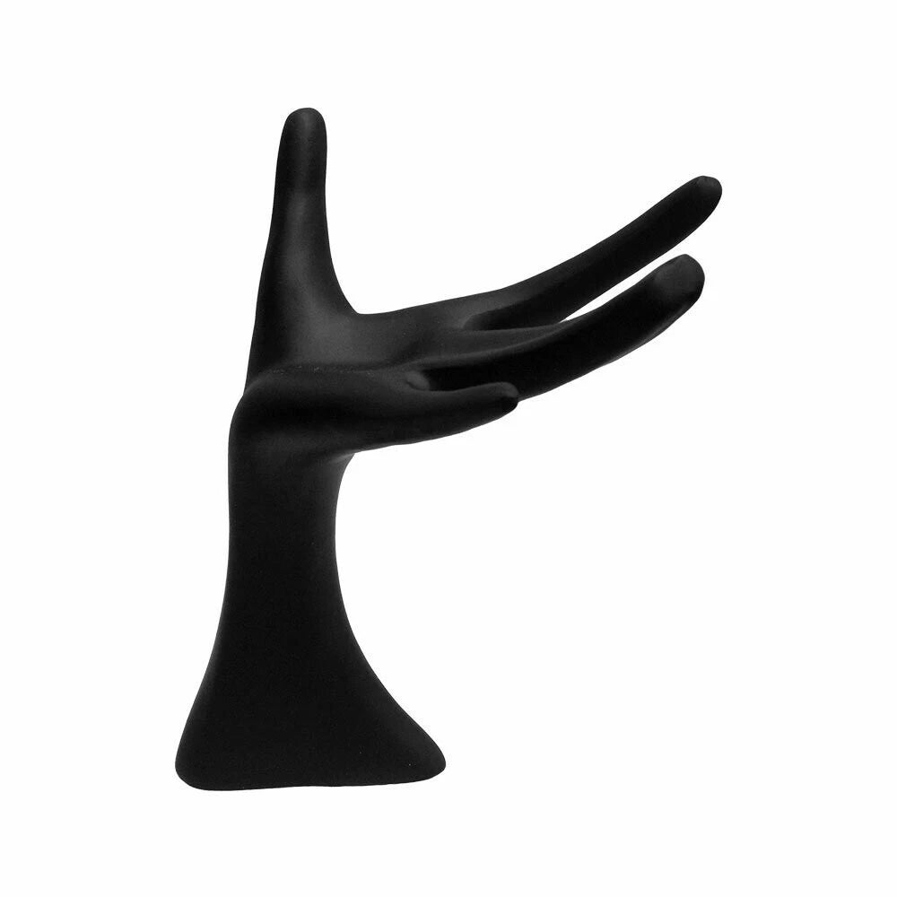 8 Inch Black Mannequin Hand Finger Ring Necklace Jewelry Display