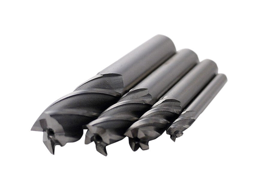 Industrial-Level HSS-AL End Mill Cutter 4-Flute Milling Cut Bit